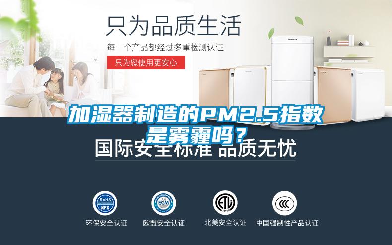 加濕器制造的PM2.5指數(shù)是霧霾嗎？