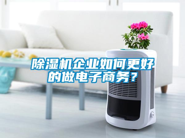 除濕機企業(yè)如何更好的做電子商務？