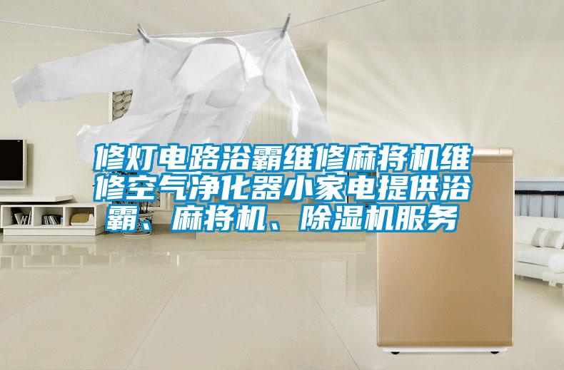 修燈電路浴霸維修麻將機維修空氣凈化器小家電提供浴霸、麻將機、除濕機服務