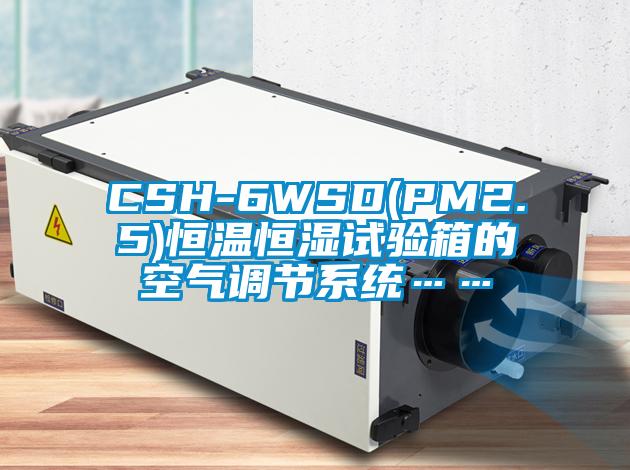 CSH-6WSD(PM2.5)恒溫恒濕試驗箱的空氣調(diào)節(jié)系統(tǒng)……