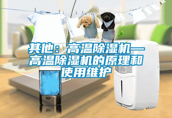 其他：高溫除濕機—高溫除濕機的原理和使用維護