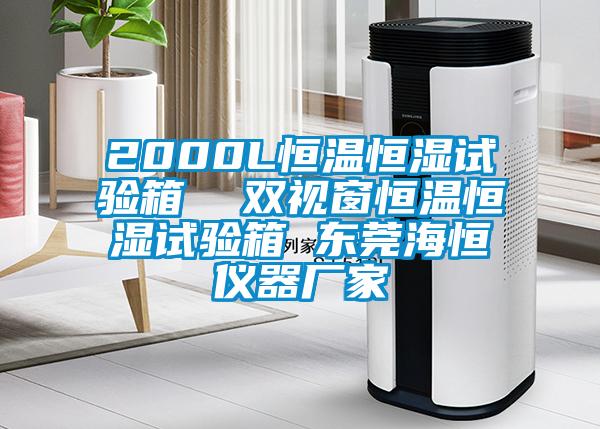 2000L恒溫恒濕試驗箱  雙視窗恒溫恒濕試驗箱 東莞海恒儀器廠家