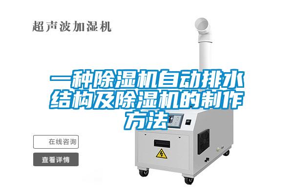 一種除濕機自動排水結(jié)構(gòu)及除濕機的制作方法