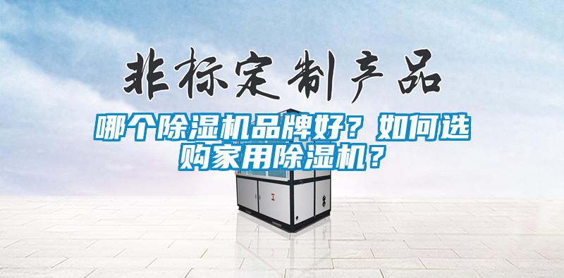 哪個除濕機品牌好？如何選購家用除濕機？