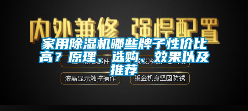 家用除濕機哪些牌子性價比高？原理、選購、效果以及推薦