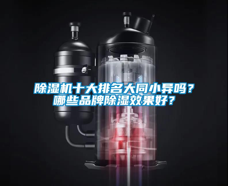 除濕機(jī)十大排名大同小異嗎？哪些品牌除濕效果好？