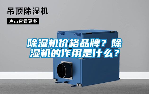 除濕機價格品牌？除濕機的作用是什么？