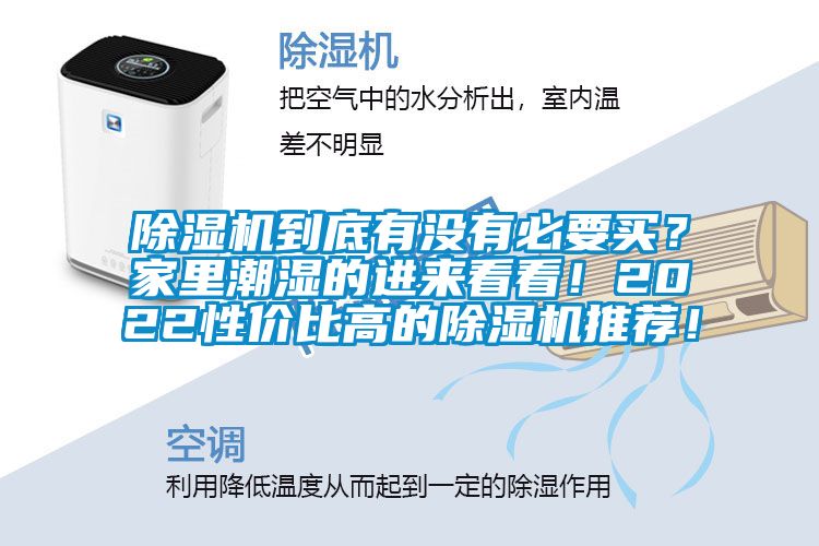 除濕機(jī)到底有沒有必要買？家里潮濕的進(jìn)來看看！2022性價(jià)比高的除濕機(jī)推薦！