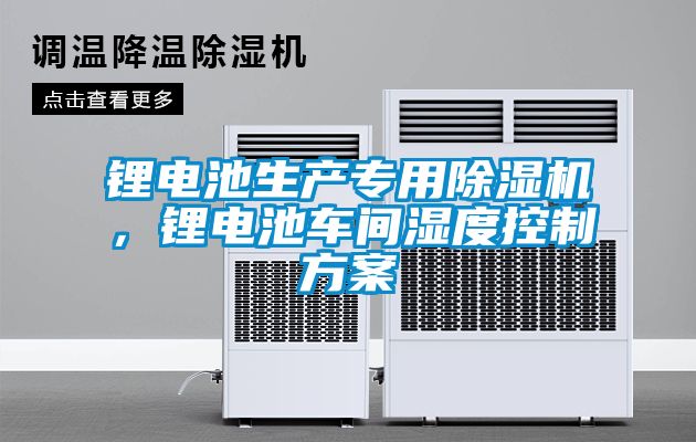 鋰電池生產(chǎn)專用除濕機(jī)，鋰電池車間濕度控制方案