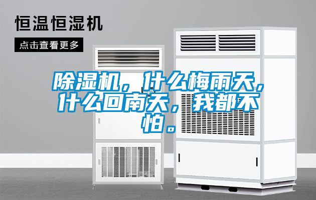 除濕機(jī)，什么梅雨天，什么回南天，我都不怕。